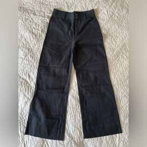 Apiece Apart Linen size 4 dark black Merida pants